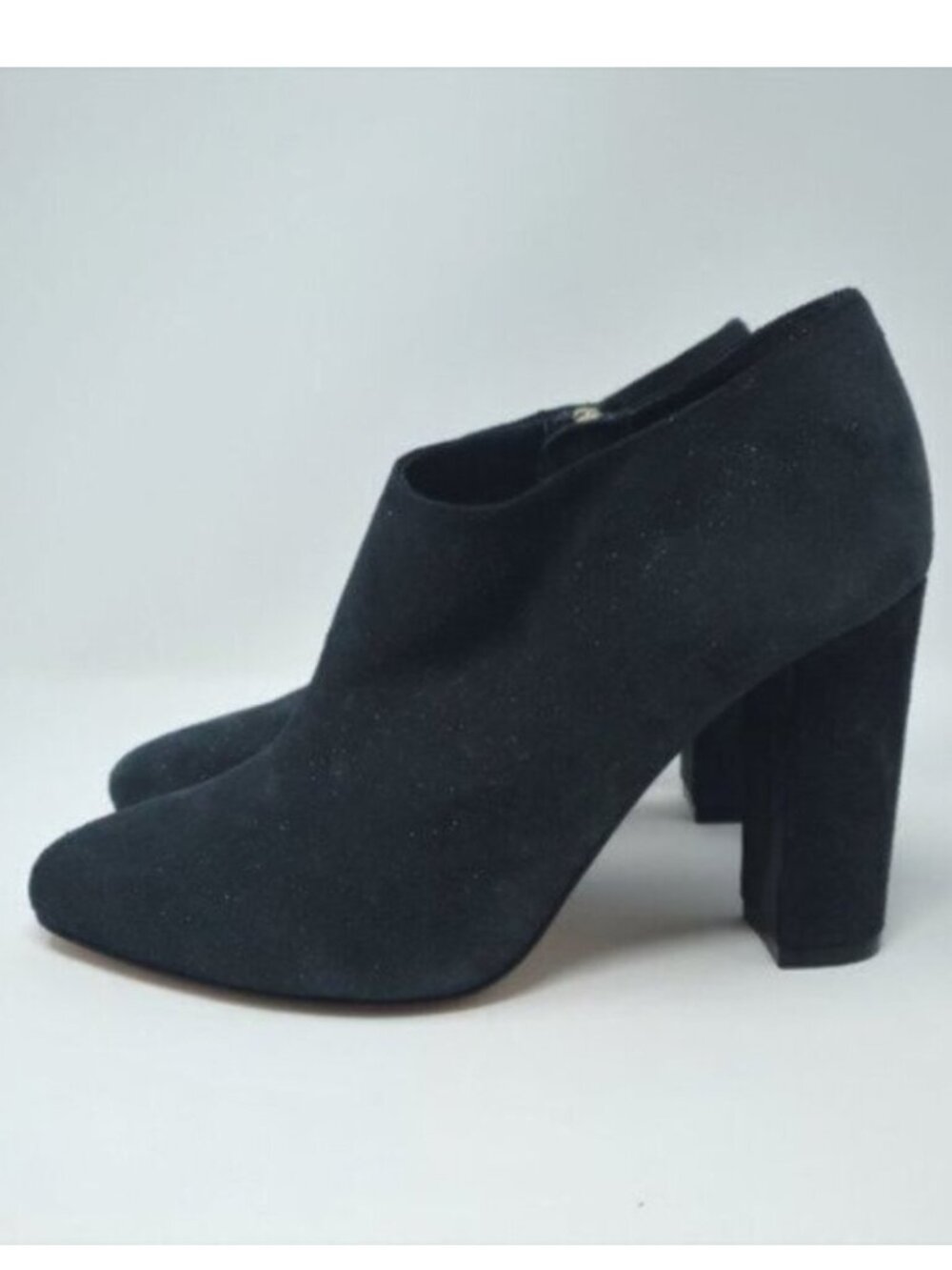 JEAN-MICHEL CAZABAT Black Zippered Sparkly Leather Booties Size EU 36